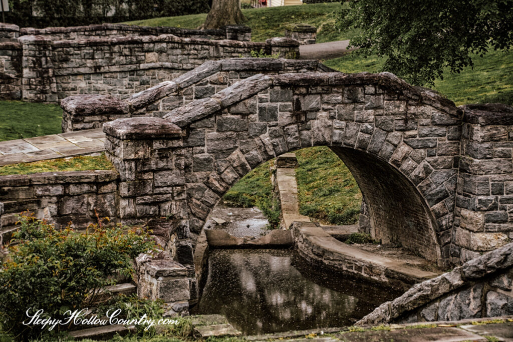 The ghost of Major John André comes to a halt at this brook in Tarrytown's Patriots Park.