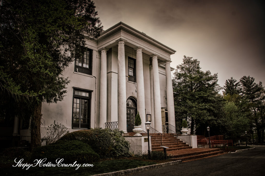 The King Mansion at Tarrytown House Estate is home to Goosefeather restaurant and allegedly a ghost!