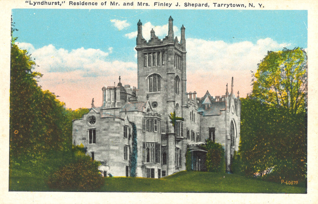 Color post card of Lyndhurst, Tarrytown, N.Y. Tarrytown Post Card Co.