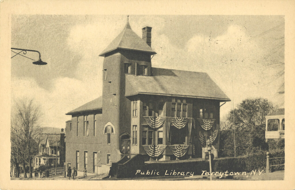 Half tone post card of Public Library, Tarrytown, N.Y. Tarrytown Post Card Co.