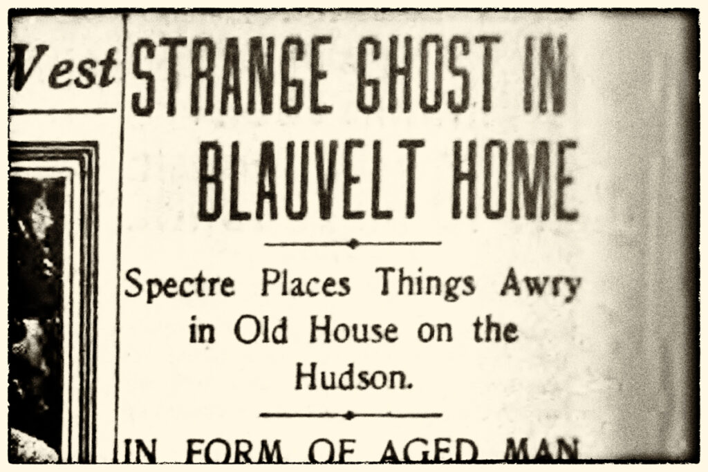 News article about Ghost of Grand View from New York Herald, August 27, 1908.