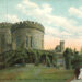 Photo postcard of Miss Mason's School in Tarrytown, New York. Post card shows rear view of the castle.