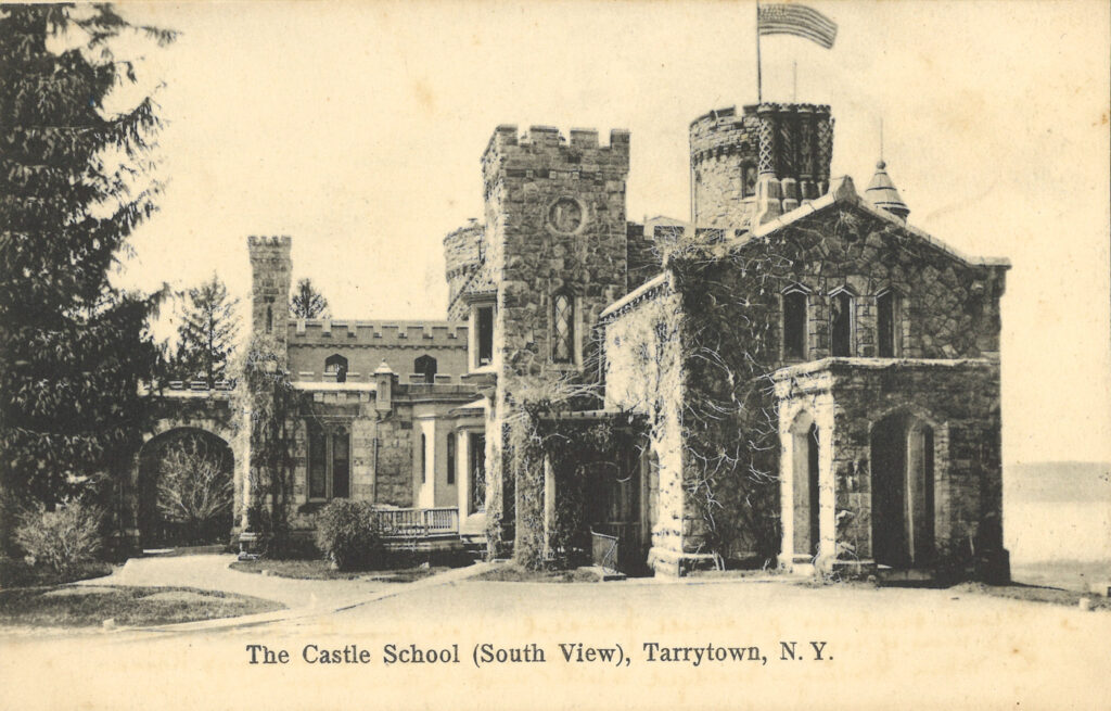 Photo postcard of The Castle School in Tarrytown, New York.
