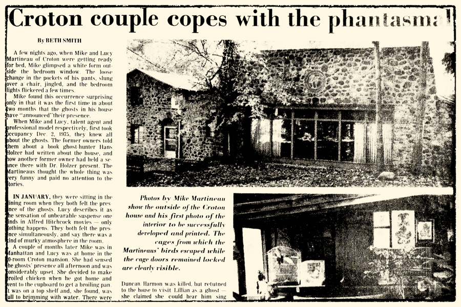 The Phantasms of Croton-on-Hudson were documented in October 31, 1977 issue of The Reporter Dispatch.