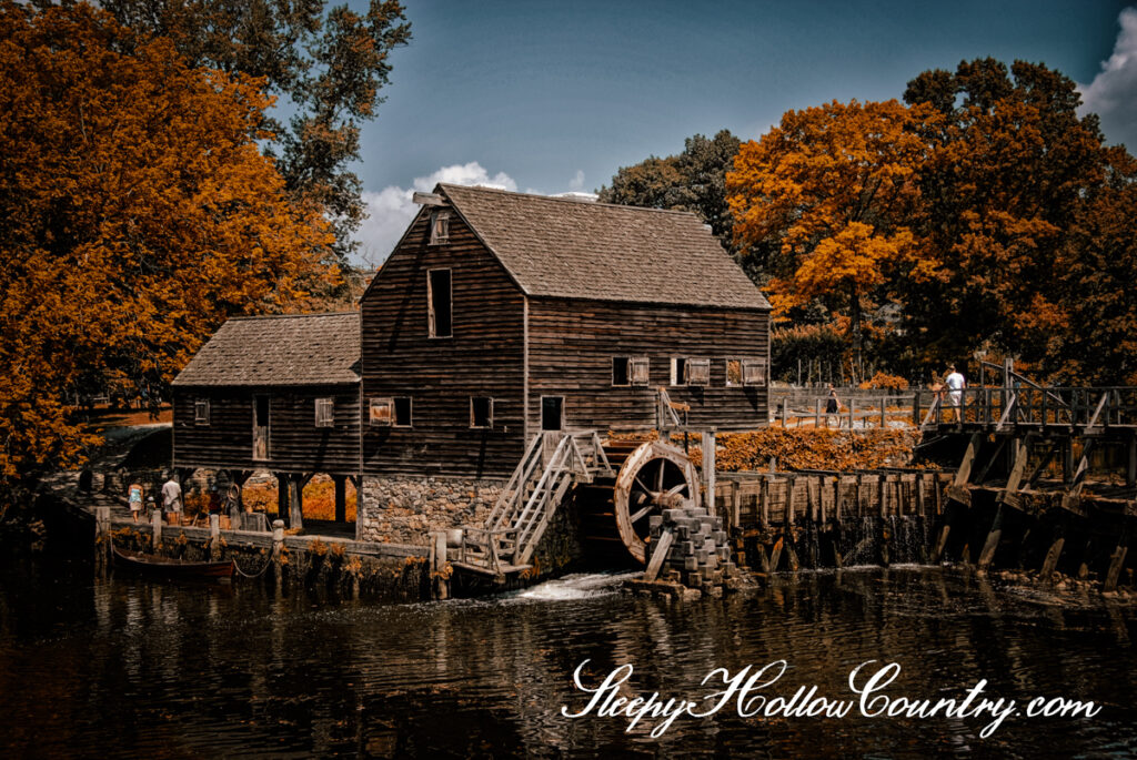 The grist mill at Philipsburg Manor in Sleepy Hollow, New York.